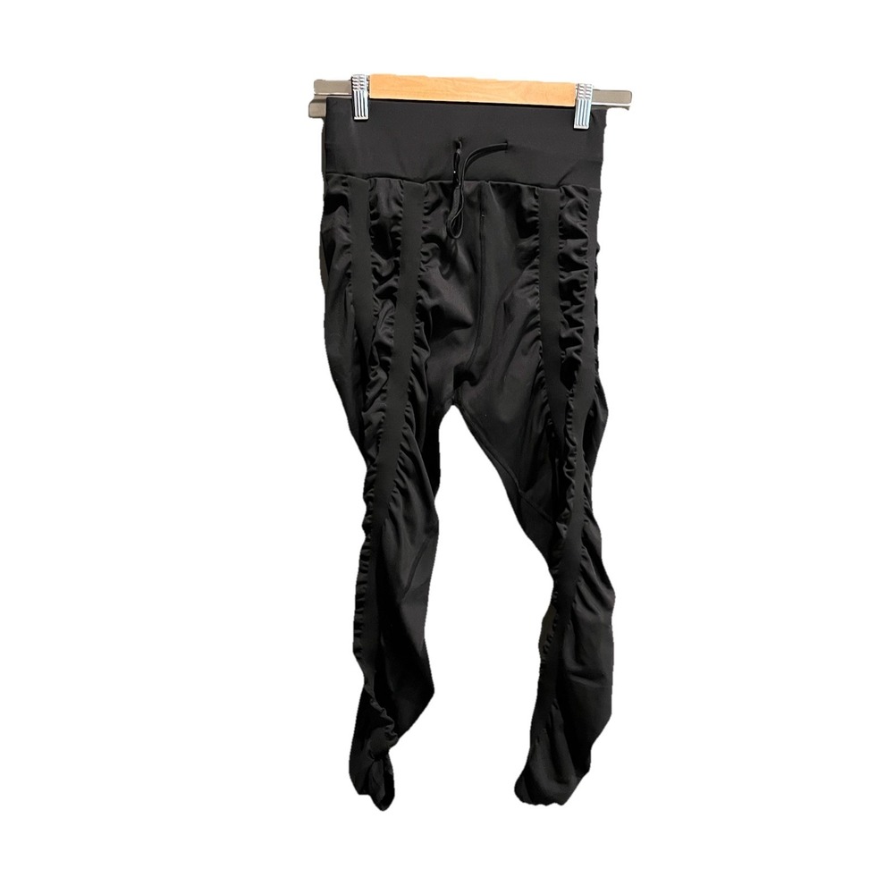 Skinnify Black Women's Activewear Compression Resistanc Band Leggings Size Large